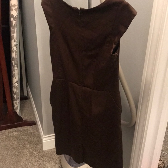 Chocolate Brown sheath dress size 10 - Picture 4 of 4